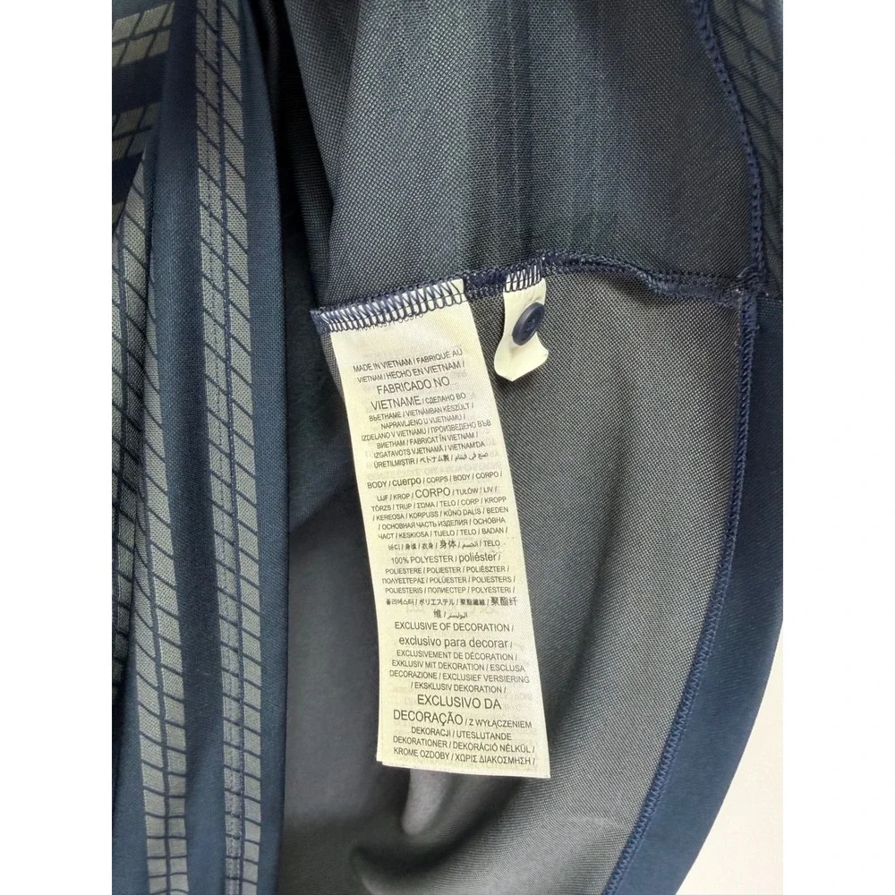 Nike Penn State Nittany Lions Dri-FIT Polo Shirt Mens XL Navy Blue Striped (P16)